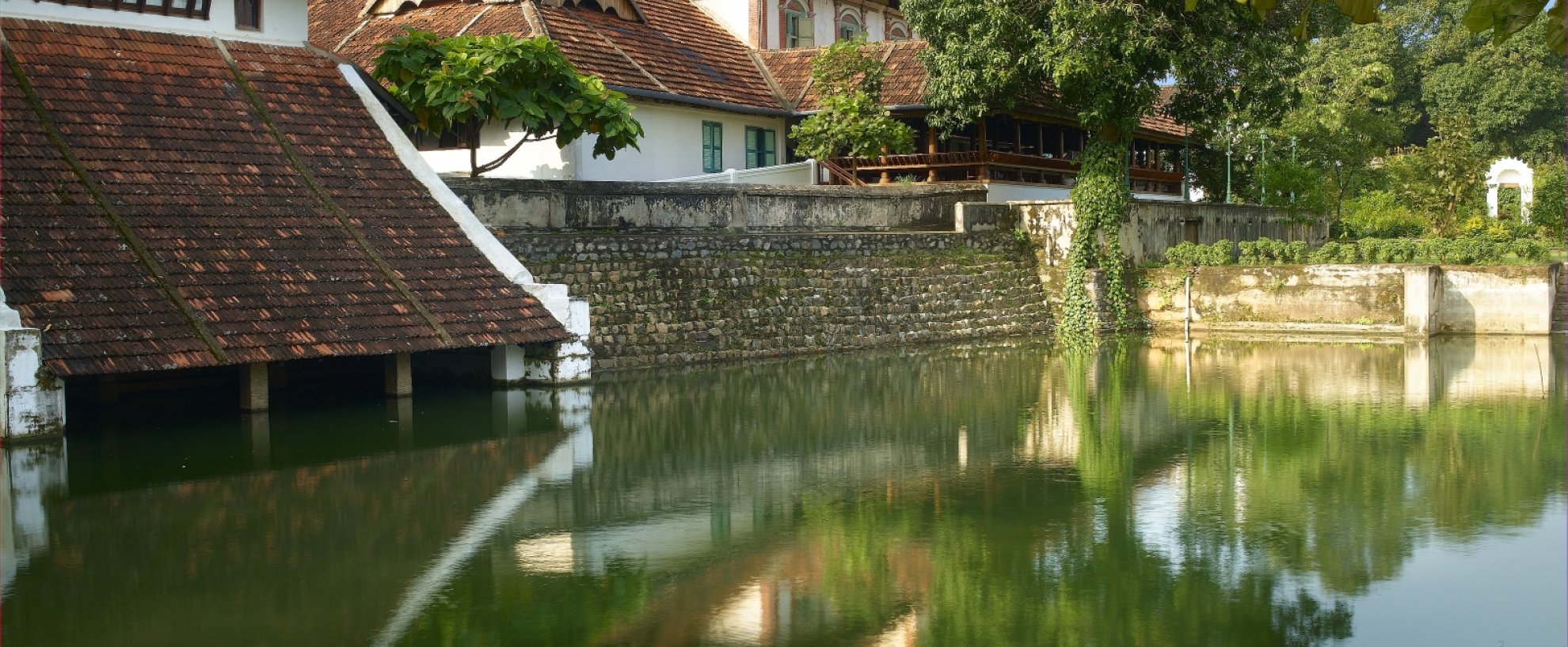 Kalari Kovilakom Kerala Indien Südindien Ayurveda Haus Wasserstelle
