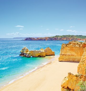 Urlaub Reise Reisen Portugal Algarve Praia Da Rocha Küste Strand Felsen