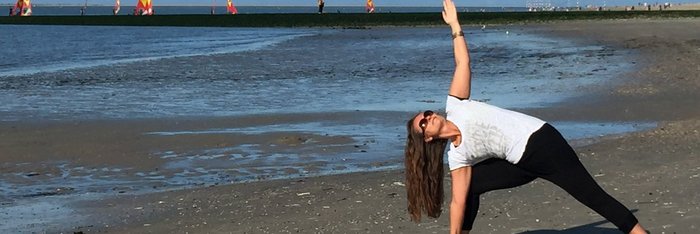 Yogaeinheiten am Strand auf Baltrum - ein Traum