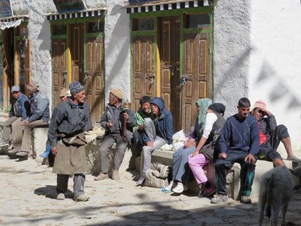 Menschen in Mustang, Nepal