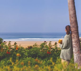 Das Somatheeram Health liegt unmittelbar zum Meer und weitläufigen Strand