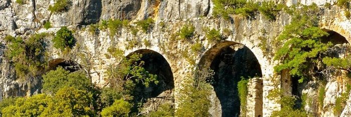 Ein Stück Trocksteinmauer auf der Wanderung auf Mallorca