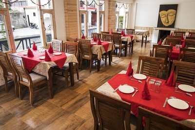 Restaurant Bereich in der Lodge