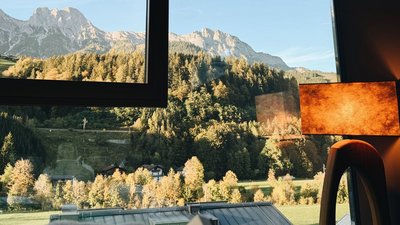 Entspannung pur mit Blick in die traumhafte Bergwelt