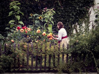 Der hauseigene Garten des Hotel Saalerwirt