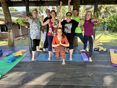 Gemeinsame Yoga Stunden auf Sri Lanka