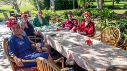 yoga-ayurveda-sri lanka-gruppe Die Gruppe ist entspannt von der Ayurveda-Kur