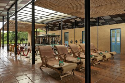 Lehnen Sie sich zurück und entspannen Sie sich auf den Ruheliegen