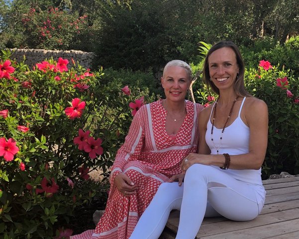 Claudia Hubberten und Nicole Hau auf der Finca Son Mola Vell