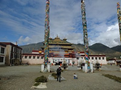Der Samye-Kloster Samye ist das erste buddhistische Kloster, das in Tibet gebaut wurde