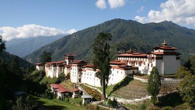 Das Trongsa Dzong in Bhutan 