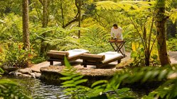 Indonesien Bali Como Shambhala Estate Garten Alles rund um sich herum vergessen und nur das hier und jetzt wahrnehmen