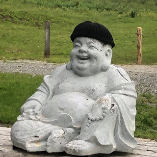 Ein Buddha mitten in der Natur