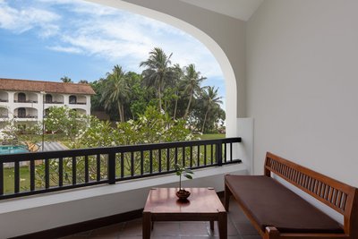 Das Deluxe Zimmer mit eigenem Balkon