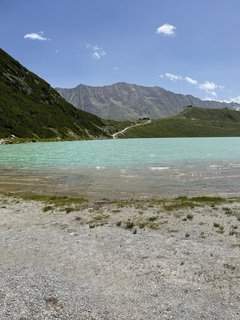 Eine kleine Pause zum bewundern des Rifflesees
