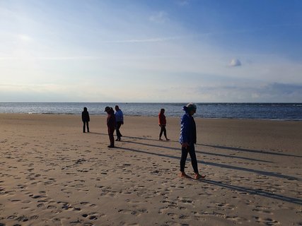 Entspannen Sie bei ausgiebigen Spaziergängen am Strand Baltrums