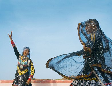 Kalbelia Tänzerinnen in Rajasthan