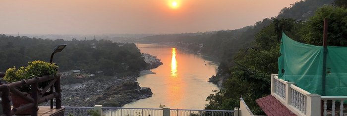 Sonnenuntergang über dem Ganges 