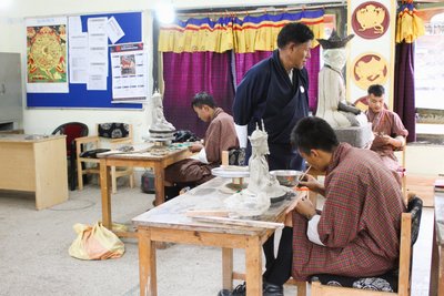 Besuchen Sie die Kunsthandwerker-Schule in Trashigang