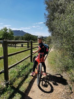 Mit den ausgeliehenen Mountainbikes wurde die Gegend erkundet.