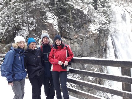 Unsere kleine Yogagruppe unterwegs