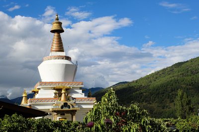 Der Memorial Chorten in Timphu, Bhutan