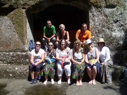 Unsere tolle Reisegruppe unterwegs in Bali 