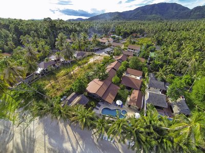 Samahita Retreat aus der Vogelperspektive auf Koh Samui, Thailand
