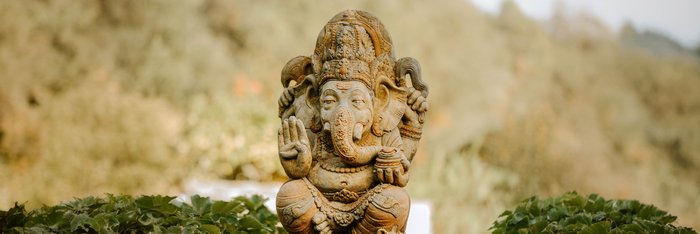 Ganesha Statue auf der Finca Son Mola Vell