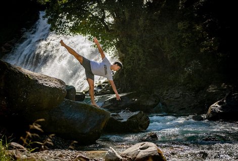 Yoga in der schönsten Natur. 