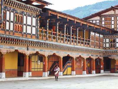 Das buddhistische Kloster Paro Dzong
