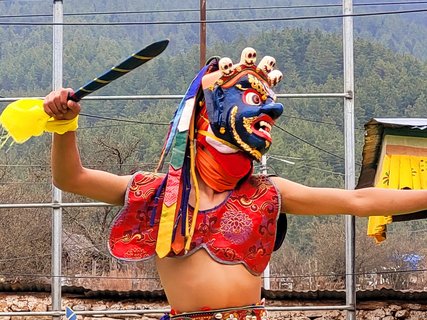 Das Klosterfest in Bumthang