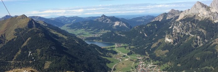 Das Thannheimer Tal von der Gaichtspitze aus