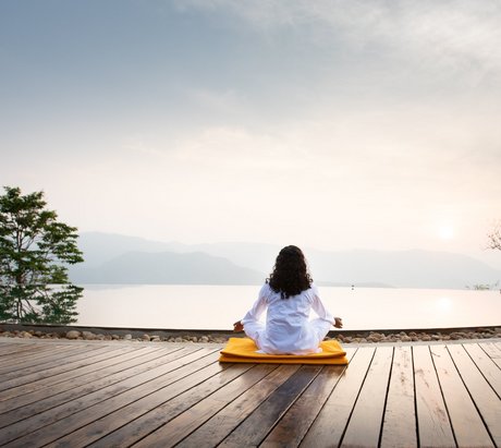 Mediation im Prakriti Shakti in Kerala