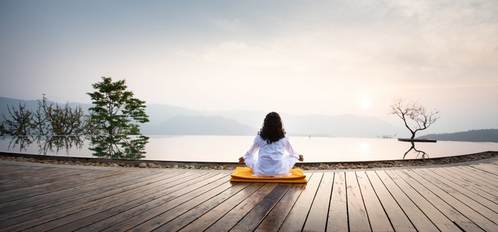 Mediation im Prakriti Shakti in Kerala