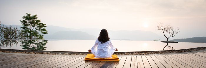 Mediation im Prakriti Shakti in Kerala