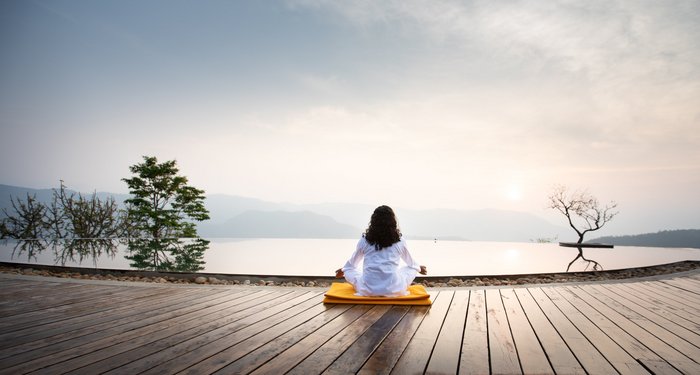 Mediation im Prakriti Shakti in Kerala