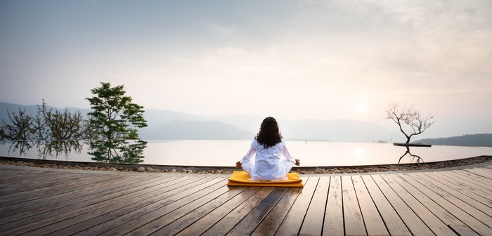 Mediation im Prakriti Shakti in Kerala