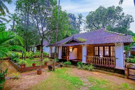 Die Bungalows liegen mitten im Grünen