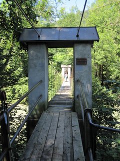 Wanderungen entlang einer Hängebrücke im Allgäu