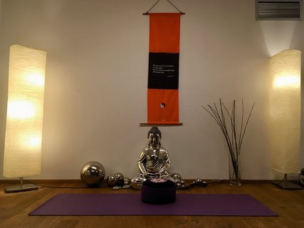 Der gemütliche Yogaraum in Naturhotel Lechlife