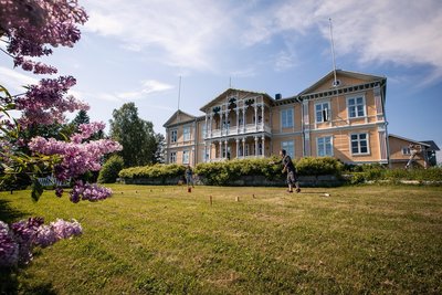 Das Hotel Filipsborg im Frühjahr