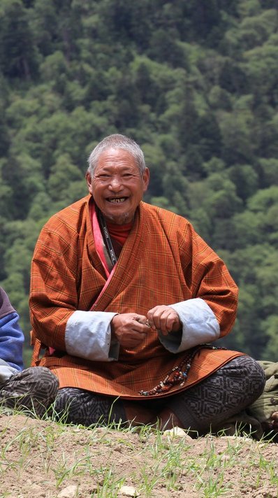 Glücklich sein - Verankert in der Verfassung Bhutans