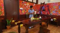 ayurveda-reisen-panchakarma-kuren-indien-kerala-sitaram-beach-retreat-ayurveda-kur-behandlung-behandlungsraum Behandlungsraum für Ihre täglichen Ayurveda Behandlungen