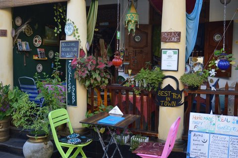 Traditionelle authentische Cafés in Galle