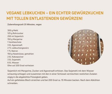 Lebkuchen á la Ayurveda - lecker, einfach und vegan