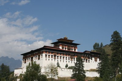 Ein Tempel in Paro 