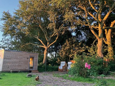 Die Sauna im gemütlichen Garten im Haus am Watt