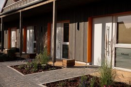 Die Zugänge zu den Gästezimmern