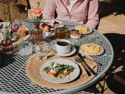 Frühstück auf der Finca Terrasse